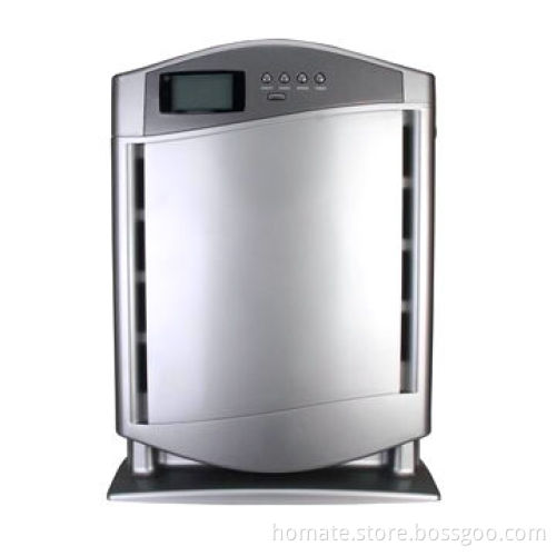 Air purifier with HEPA, active carbon, ions, remote control and LCD display